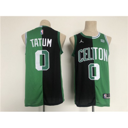 Men's Boston Celtics #0 Jayson Tatum 2022 Green/Black Stitched Jersey