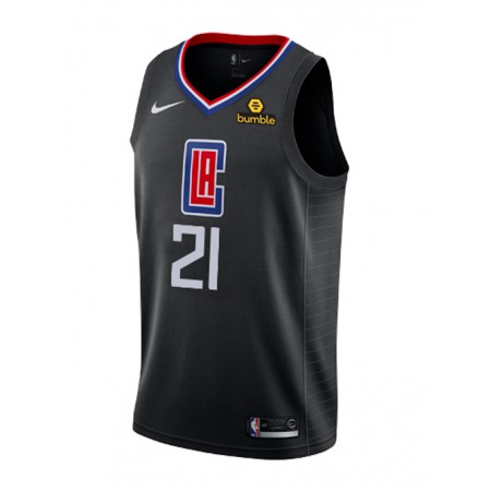 Men's Los Angeles Clippers #21 Patrick Beverley Black Stitched NBA Jersey