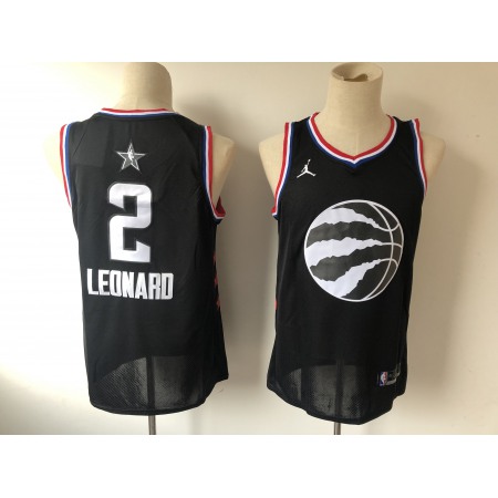 Men's Toronto Raptors #2 Kawhi Leonard Black 2019 NBA All Star Stitched NBA Jersey