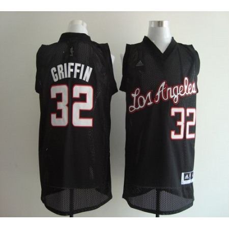 Clippers #32 Blake Griffin Black Revolution 30 Stitched NBA Jersey