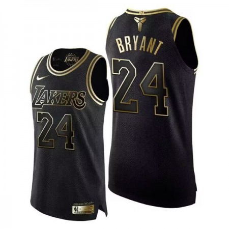 Men's Los Angeles Lakers #24 Kobe Bryant Black Mamba Stitched Basketball Jersey
