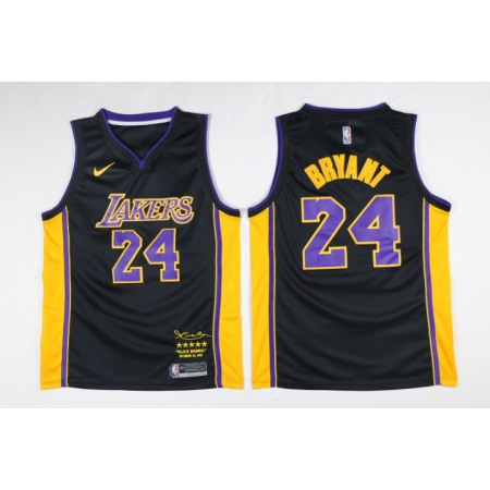 Men's Los Angeles Lakers #24 Kobe Bryant Black Stitched NBA Jersey