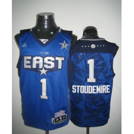 2011 All Star Knicks #1 Amar'e Stoudemire Blue Stitched NBA Jersey