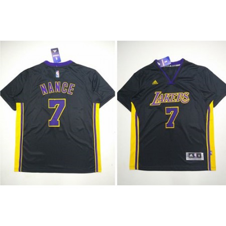 Lakers #7 Larry Nance Black Short Sleeve Stitched NBA Jersey