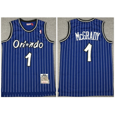 Men's Orlando Magic #1 Tracy McGrady 2003-04 Blue Stitched Jersey