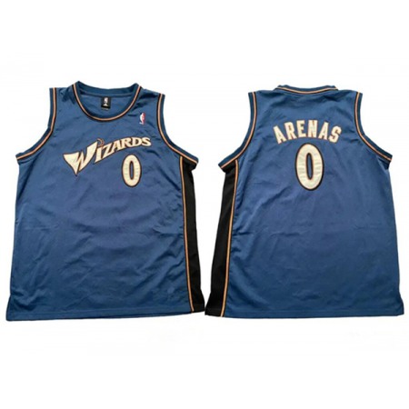 Men's Washington Wizards #0 Gilbert Arenas Blue Stitched Basketball Jersey