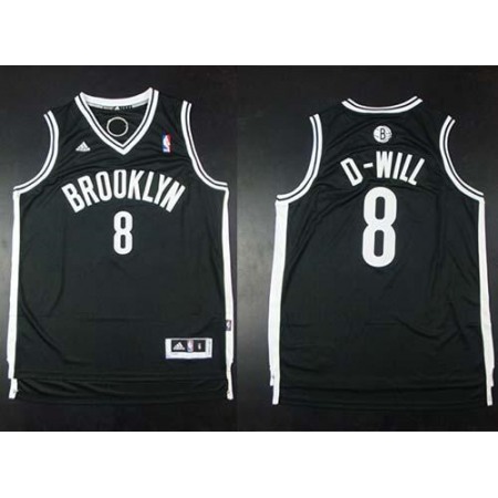 Nets #8 Deron Williams Black D-Will Stitched NBA Jersey