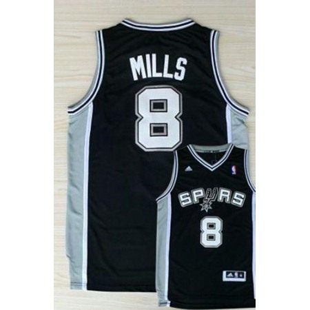 Revolution 30 Spurs #8 Patty Mills Black Stitched NBA Jersey