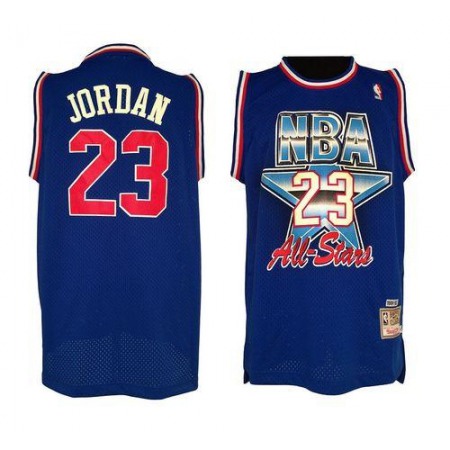 Bulls #23 Michael Jordan Blue 1992 All Star Stitched NBA Jersey