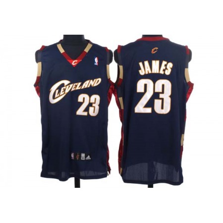 Cavaliers #23 LeBron James Stitched Blue NBA Jersey