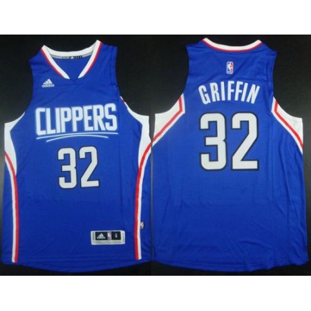 Clippers #32 Blake Griffin Stitched Blue NBA Jersey