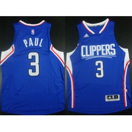 Clippers #3 Chris Paul Blue Stitched NBA Jersey