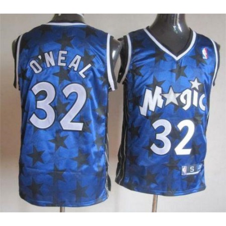 Magic #32 Shaquille O'Neal Blue All Star Stitched NBA Jersey