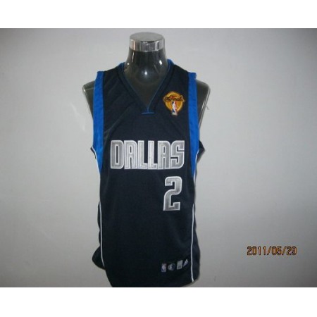 Mavericks 2011 Finals Patch #2 Jason Kidd Blue Stitched NBA Jersey
