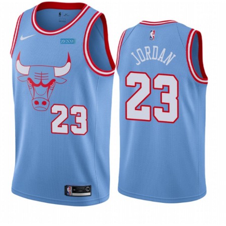 Men's Chicago Bulls #23 Michael Jordan Light Blue Stitched Basketball Jersey