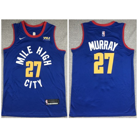 Men's Denver Nuggets #27 Jamal Murray Blue Stitched Jersey