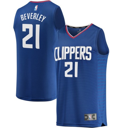 Men's Los Angeles Clippers #21 Patrick Beverley Blue Stitched NBA Jersey