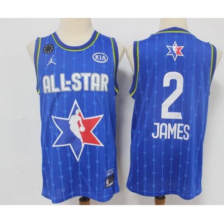 Men's Los Angeles Lakers #2 LeBron James Blue 2020 All-Star Stitched NBA Jersey