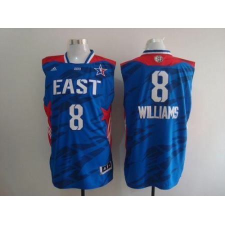 Nets #8 Deron Williams Blue 2013 All Star Stitched NBA Jersey