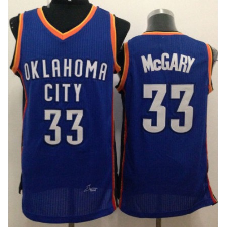 Revolution 30 Thunder #33 Mitch McGary Blue Stitched NBA Jersey