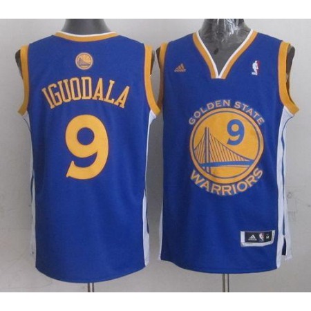 Warriors #9 Andre Iguodala Blue Revolution 30 Stitched NBA Jersey