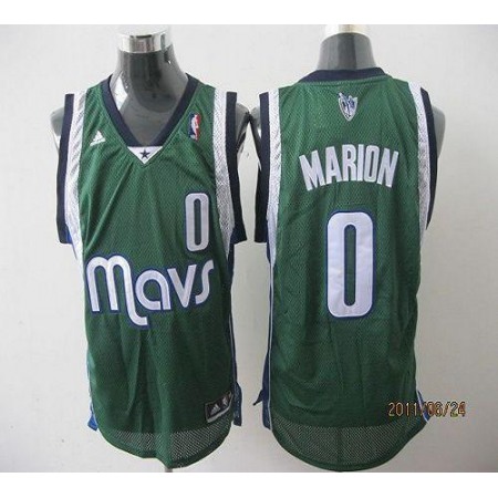 Mavericks #0 Shawn Marion Revolution 30 Green Stitched NBA Jersey