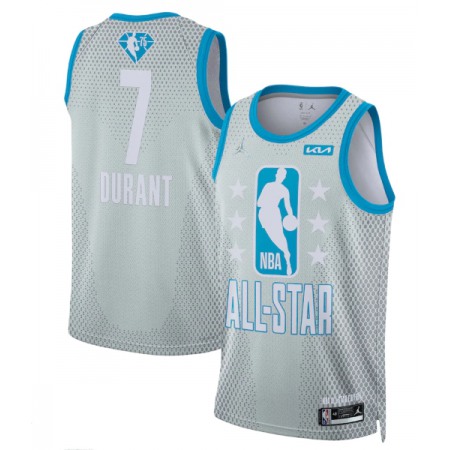 Men's 2022 All-Star #7 Kevin Durant Gray Stitched Basketball Jersey