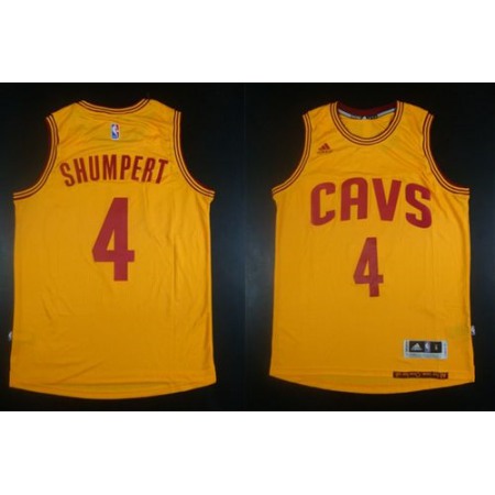 Revolution 30 Cavaliers #4 Iman Shumpert Gold Stitched NBA Jersey