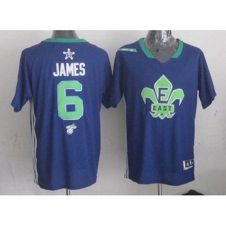 Heat #6 LeBron James Navy Blue 2014 All Star Stitched NBA Jersey