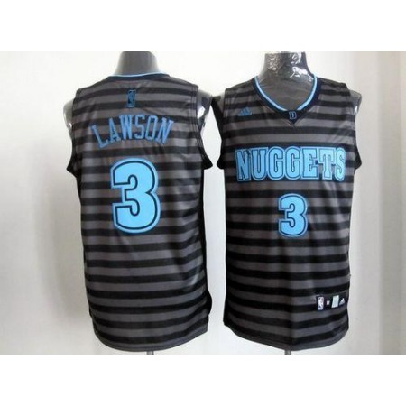 Nuggets #3 Ty Lawson Black/Grey Groove Stitched NBA Jersey
