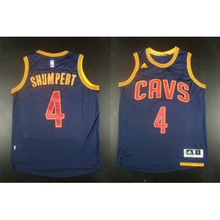 Revolution 30 Cavaliers #4 Iman Shumpert Navy Blue CavFanatic Stitched NBA Jersey