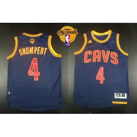 Revolution 30 Cavaliers #4 Iman Shumpert Navy Blue CavFanatic The Finals Patch Stitched NBA Jersey