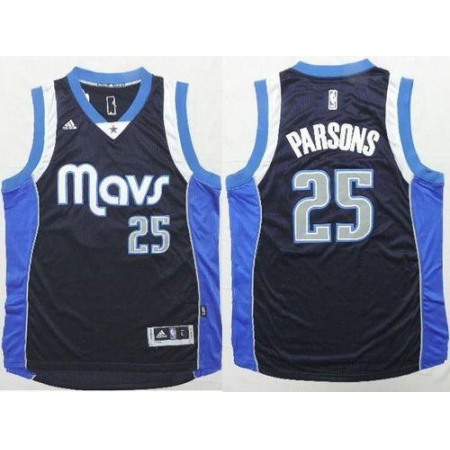Revolution 30 Mavericks #25 Chandler Parsons Navy Blue Stitched NBA Jersey