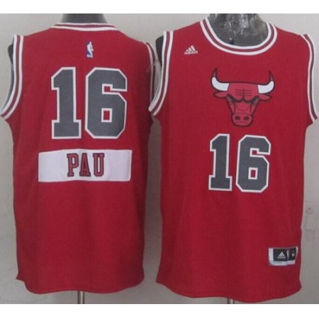 Bulls #16 Pau Gasol Red 2014-15 Christmas Day Stitched NBA Jersey