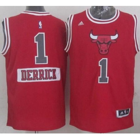 Bulls #1 Derrick Rose Red 2014-15 Christmas Day Stitched NBA Jersey