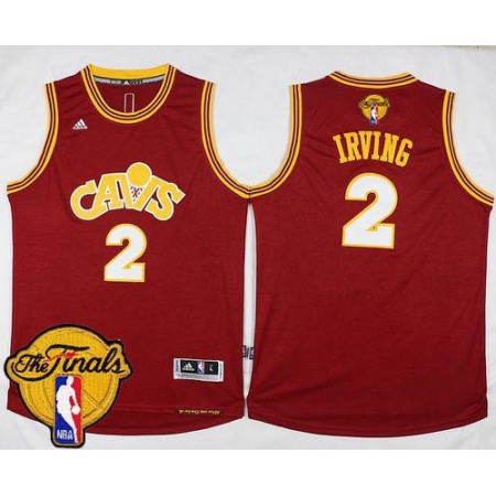 Cavaliers #2 Kyrie Irving Red CAVS The Finals Patch Stitched NBA Jersey