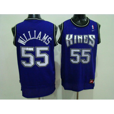 Kings #55 Jason Williams Stitched Purple NBA Jersey