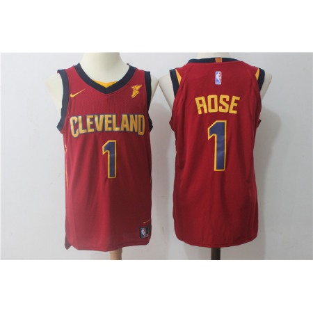 Men's Nike Cleveland Cavaliers #1 Derrick Rose Wine Red Stitched NBA Jersey