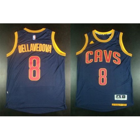 Revolution 30 Cavaliers #8 Matthew Dellavedova Navy Blue CavFanatic Stitched NBA Jersey