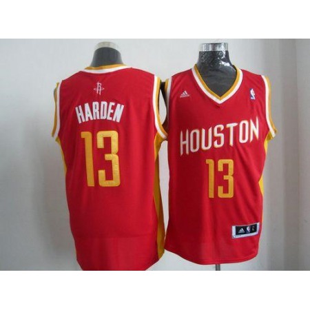 Revolution 30 Rockets #13 James Harden Red Alternate Stitched NBA Jersey