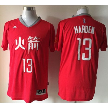 Rockets #13 James Harden Red Slate Chinese New Year Stitched NBA Jersey