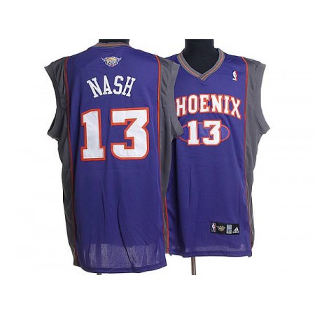 Suns #13 Steve Nash Stitched Purple NBA Jersey