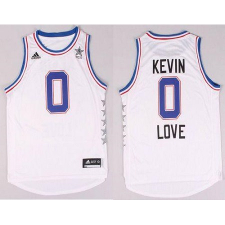 Cavaliers #0 Kevin Love White 2015 All Star Stitched NBA Jersey