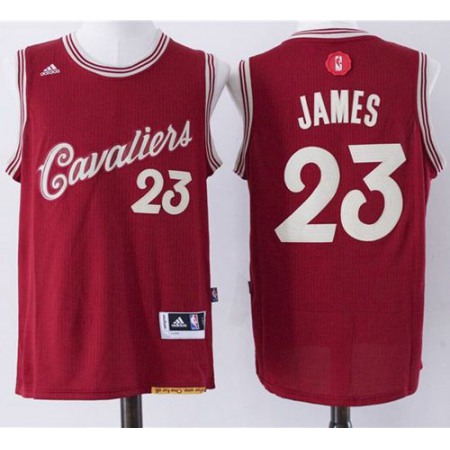 Cavaliers #23 LeBron James Red 2015-2016 Christmas Day Stitched NBA Jersey
