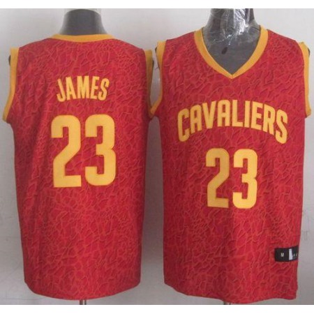 Cavaliers #23 LeBron James Red Crazy Light Stitched NBA Jersey