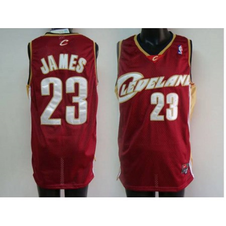 Cavaliers #23 LeBron James Stitched Red NBA Jersey