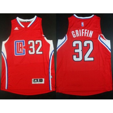 Clippers #32 Blake Griffin Stitched Red NBA Jersey