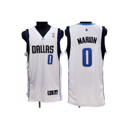 Mavericks #0 Shawn Marion Stitched NBA White Jersey