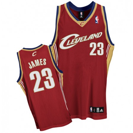 Men's Cleveland Cavaliers #23 LeBron James Red Stitched Basketball Jersey