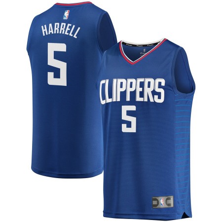Men's Los Angeles Clippers #5 Montrezl Harrell Royal Stitched NBA Jersey